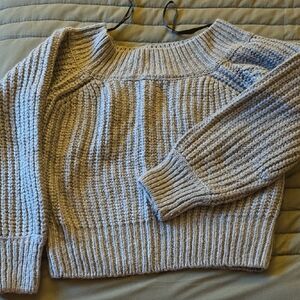 Forever 21 Light Gray Ribbed Sweater